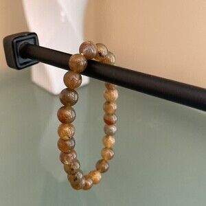 Bead Bracelet Authentic Labradorite Quartz Gemstone Halo Handmade Jewelry